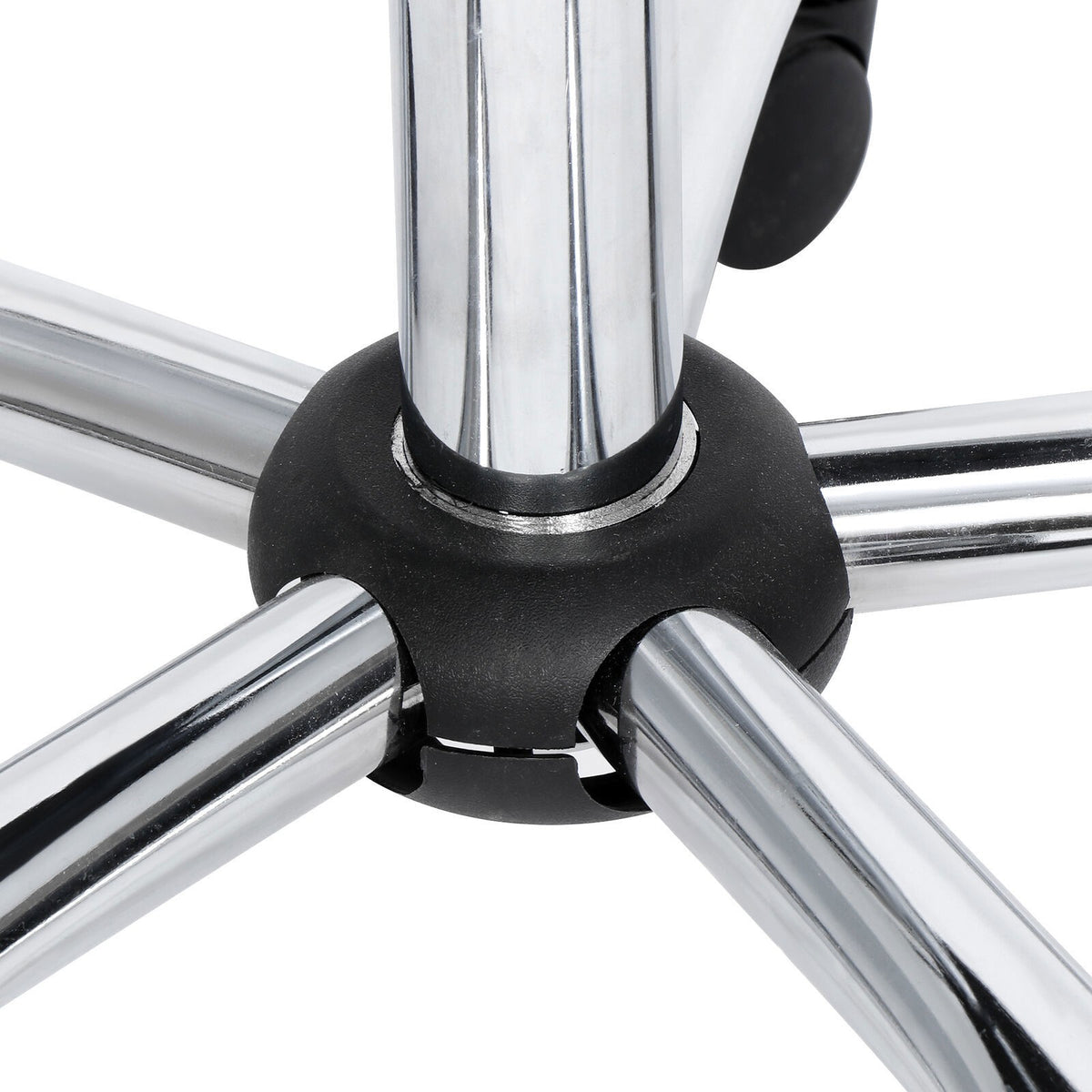 Adjustable Drafting Stool with Wheels Black - Multi-Purpose Salon & Office Chair