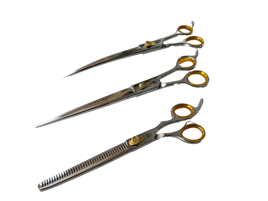 Professional Hair Thinning Scissors Set - 3 Pieces Barber Grooming Shears