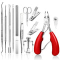 Professional 12-Piece Toenail Care Kit for Ingrown Nails and Pedicure