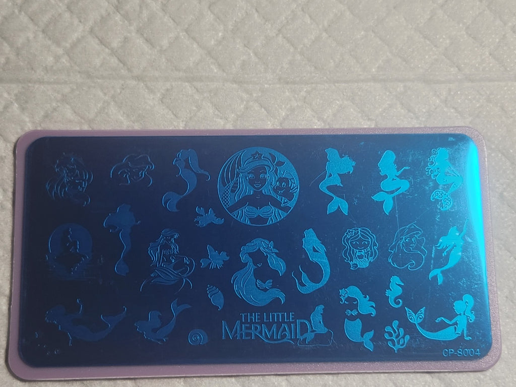 Nail Stamping Plate The Little Mermaid CP-8004 for Nail Art
