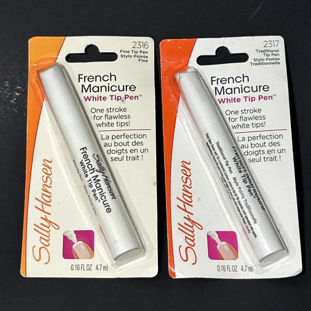 French Manicure White Pen with Traditional or Fine Tip for Nail Art