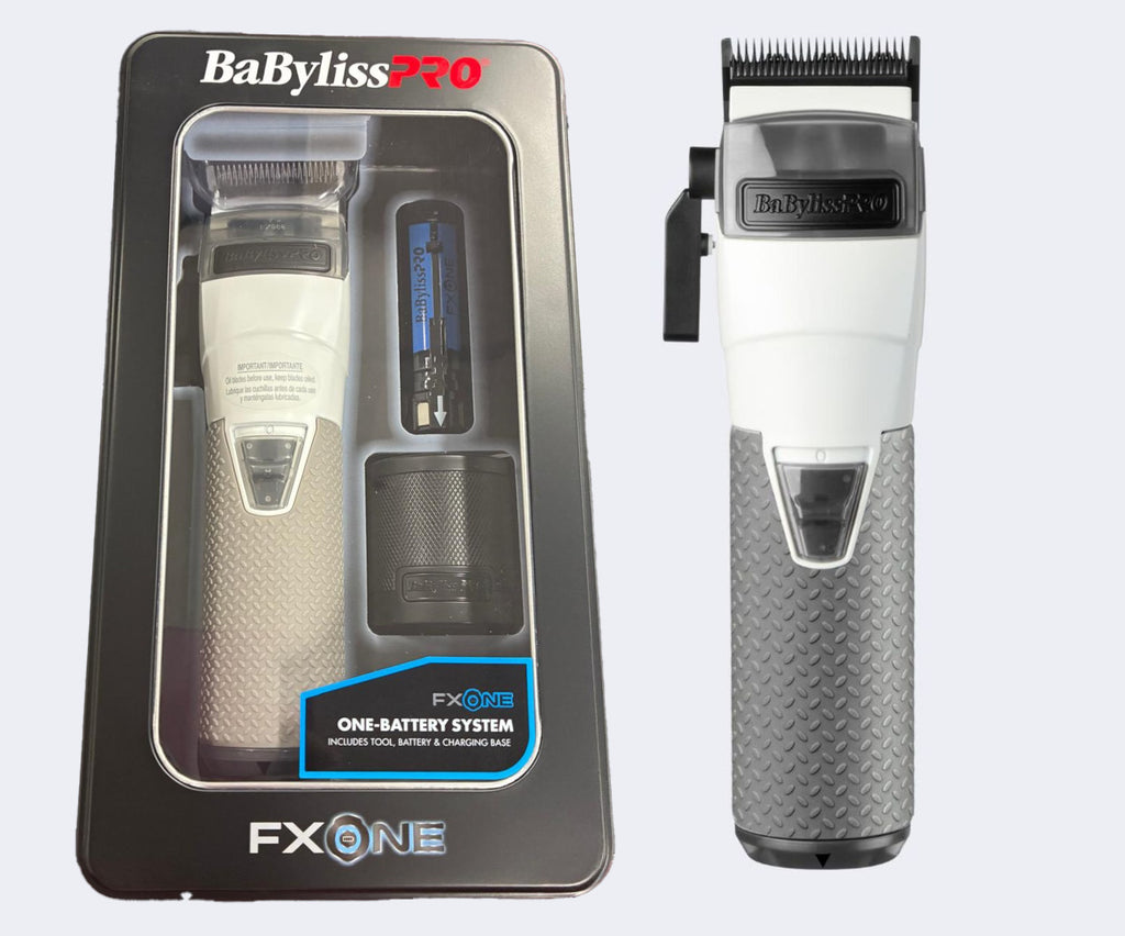 White Professional Hair Clippers FX899TW Limited Edition BaBylissPRO FX ONE