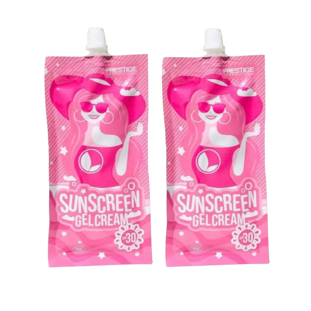 Sunscreen Gel Cream - Lightweight UV Protection for Daily Use, 50g Each