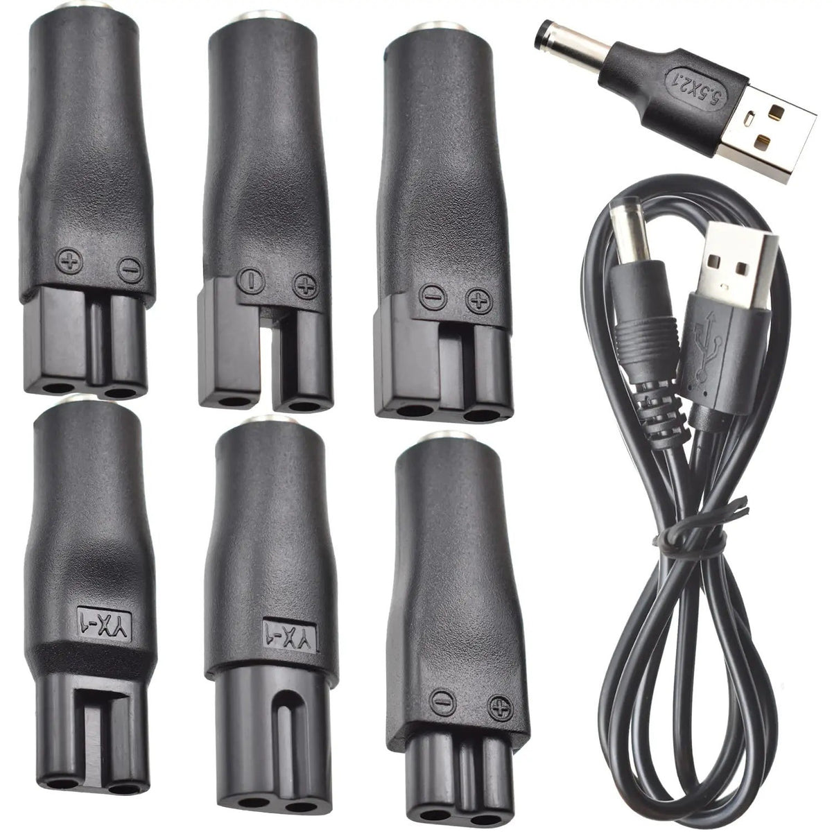 5V Power Cord & Adapter Set for Hair Clippers & Beard Trimmers - Universal Compatibility