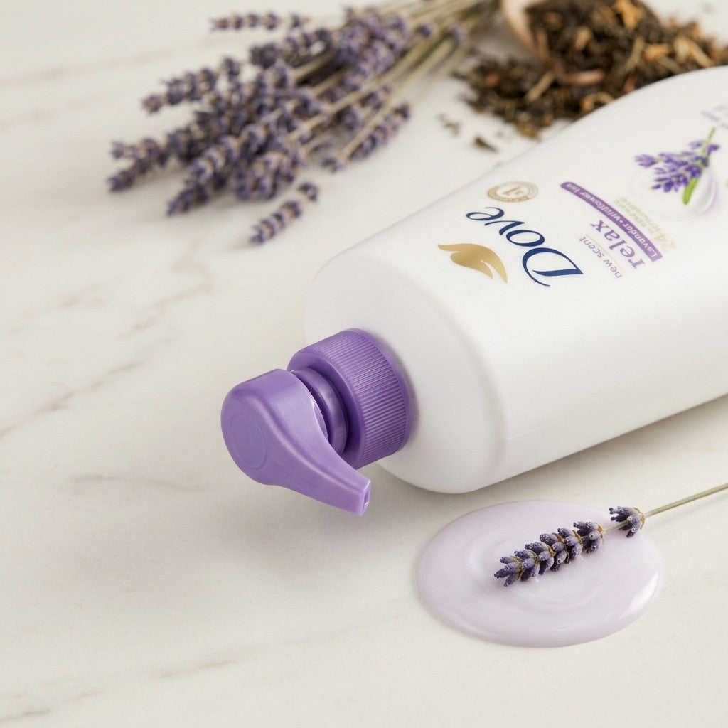 Dove Relax Body Wash Lavender & Wildflower Tea 30.6 fl oz Pump - 24hr Moisture