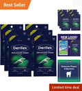 Dental Floss Picks with Micro-Textured Toothpick & Tongue Scraper - 120 Mint Flavored