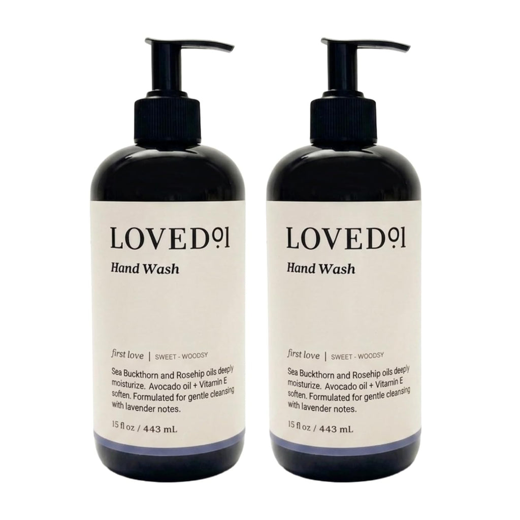 Loved01 Hydrating Liquid Hand Soap 15oz 2-Pack - Gentle Nourishing Formula