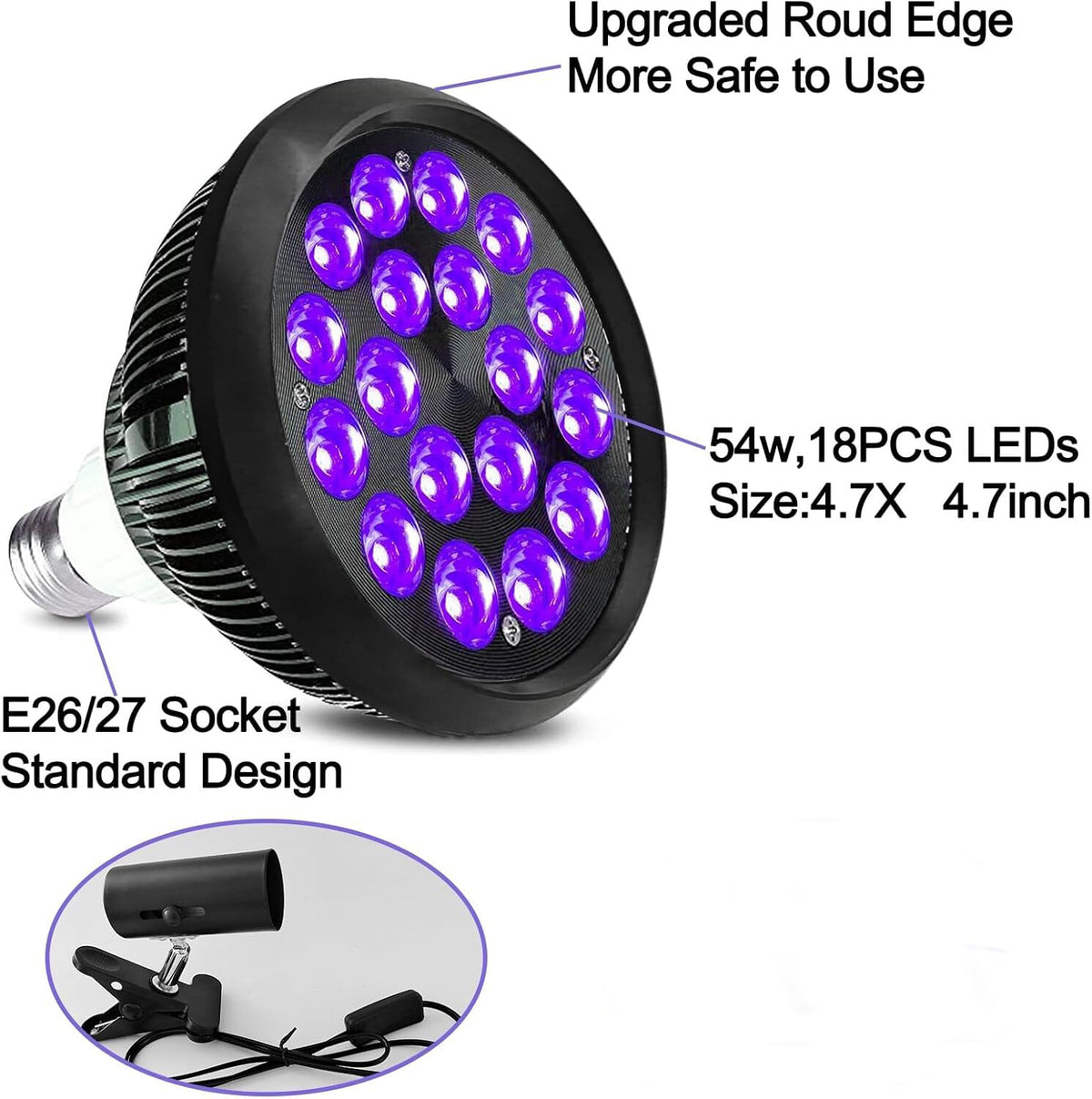 Facial Tanning Light Therapy Lamp Purple Sun Solarium for Skin Bronzer