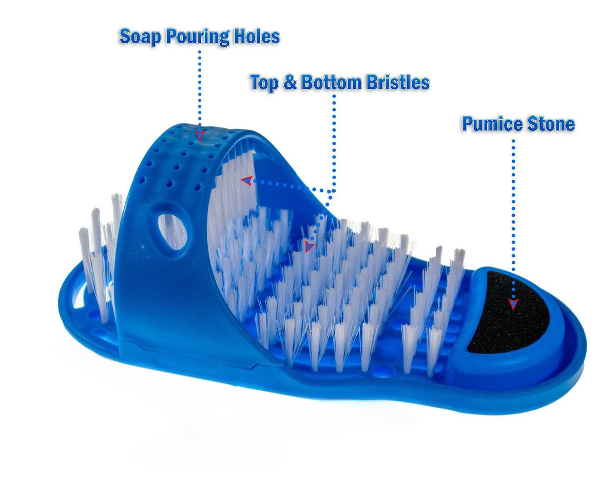 Foot Scrubber with Pumice Stone and Suction Cup for Shower & Bathtub