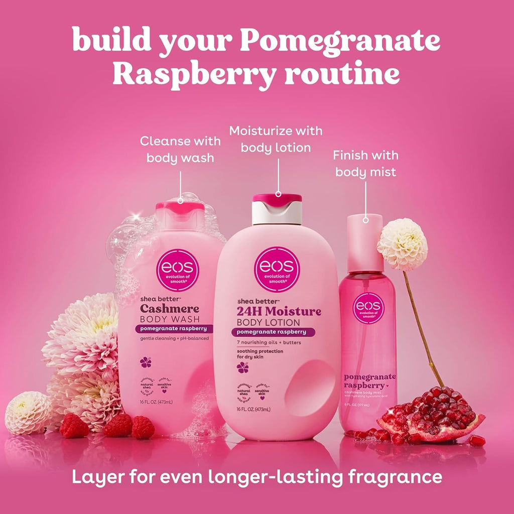 Moisturizing Pomegranate Raspberry Body Wash 16oz - Gentle, Fragrance
