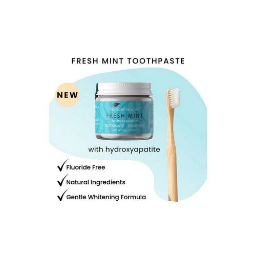 Natural Mint Hydroxyapatite Toothpaste - Supports Strong Teeth 3.3 Oz