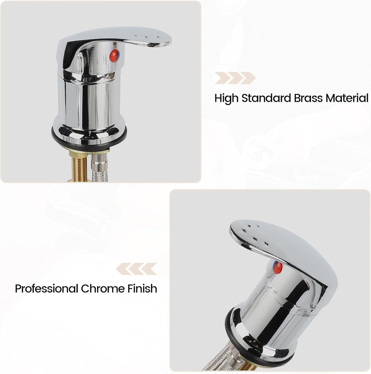Salon Shampoo Bowl Faucet Kit with Vacuum Breaker, Hose & Sprayer