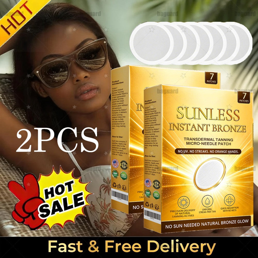 Sunless Natural Glow Tanning Patches - Gradual Bronze Skin Enhancer