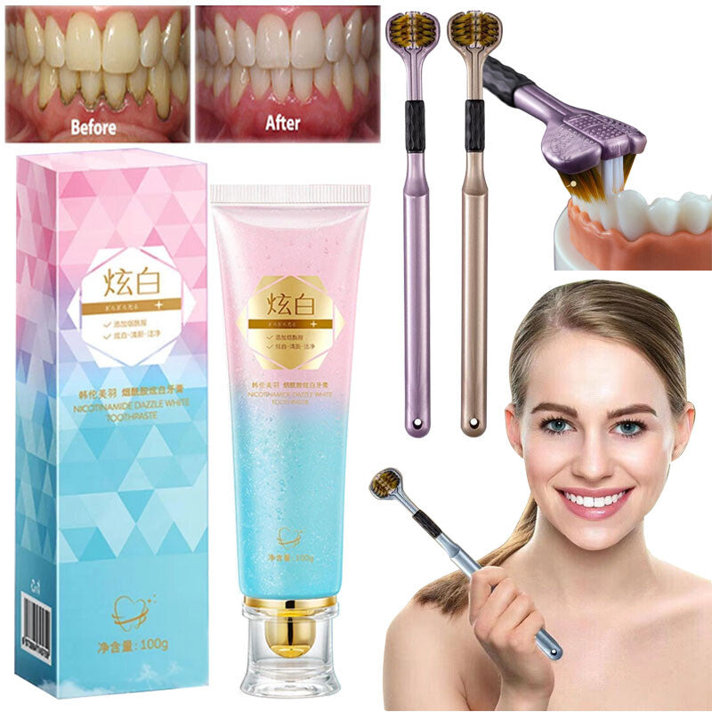 Niacinamide Whitening Toothpaste for Bright Teeth & Fresh Breath - 100g