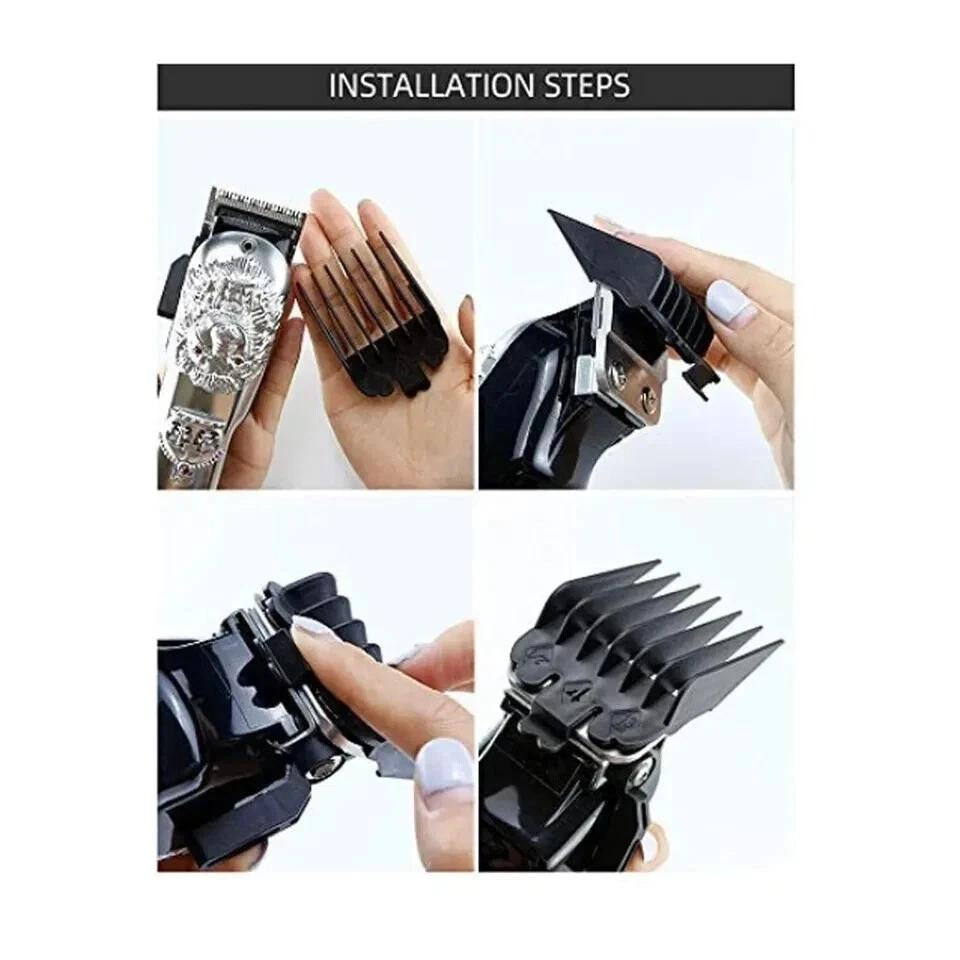 8-Pack Hair Clipper Guard Set for Professional & Home Grooming