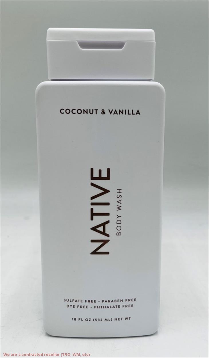 Sulfate-Free Coconut & Vanilla Body Wash - 18 Fl Oz Natural Cleanser