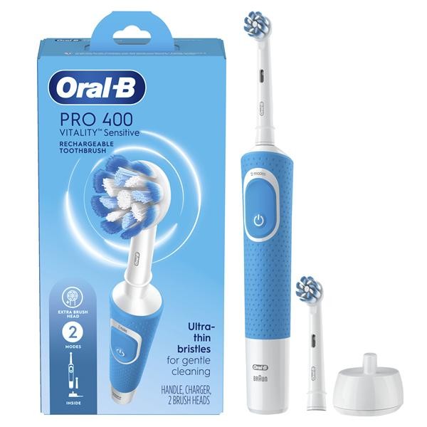 Electric Rechargeable Toothbrush for Sensitive Teeth - Vitality PRO 400
