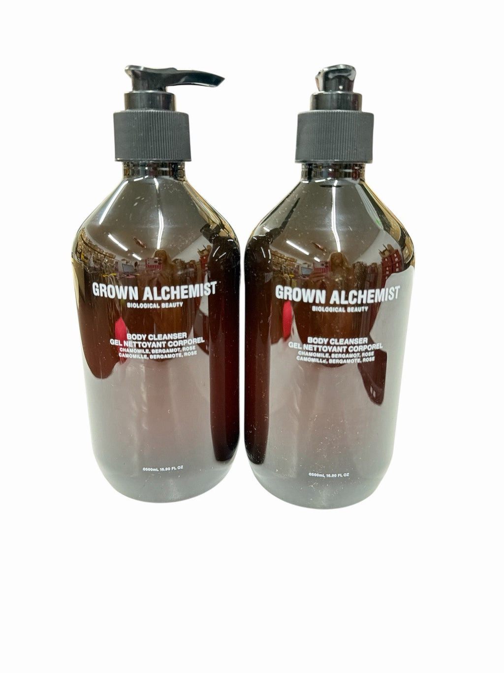Body Cleanser Set - 2 Bottles (16.9 oz) with Chamomile, Bergamot & Rose