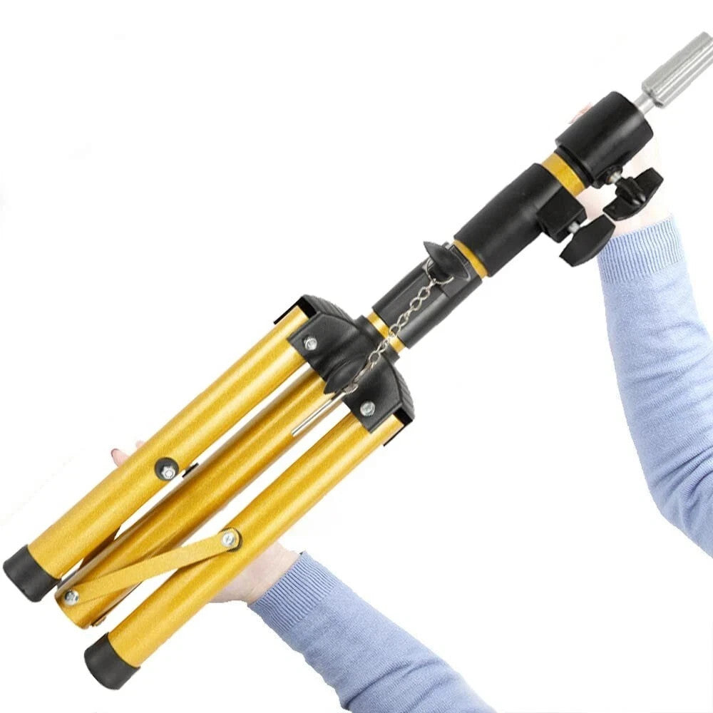 Heavy Duty 55-Inch Wig Stand Tripod for Hairdressing & Styling