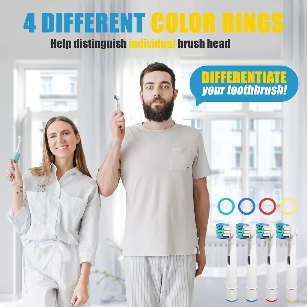 Oral B Braun Replacement Toothbrush Heads 8 Pack - Compatible with Multiple Models