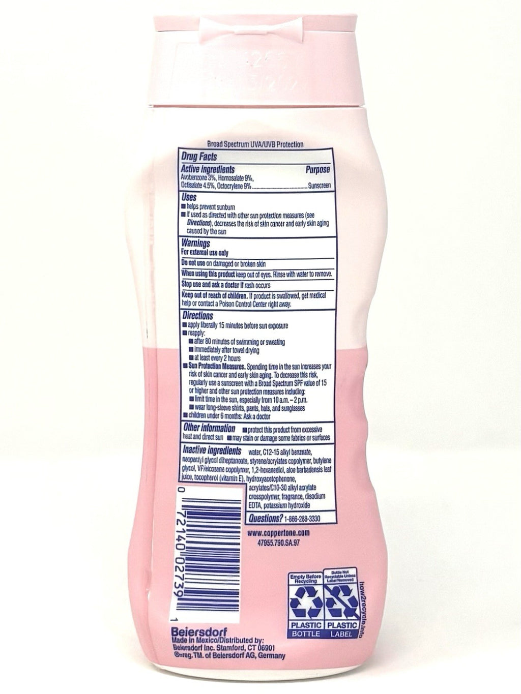 Baby Sunscreen Lotion SPF 50 Hypoallergenic 8 oz for Water Babies