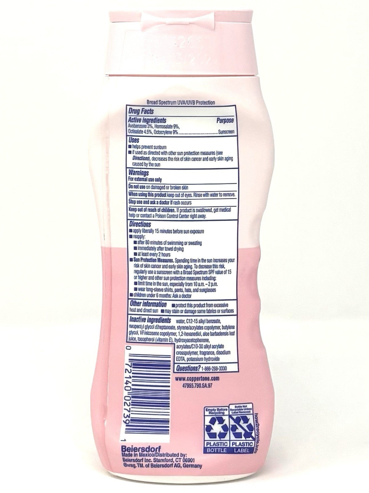 Baby Sunscreen Lotion SPF 50 Hypoallergenic 8 oz for Water Babies