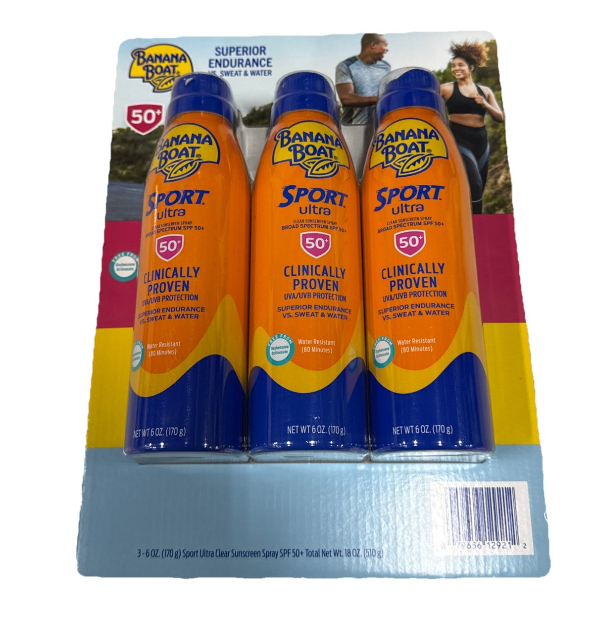 SPF 50 Sunscreen Pack - 3 x 6 Oz Ultra Water-Resistant Sunblock