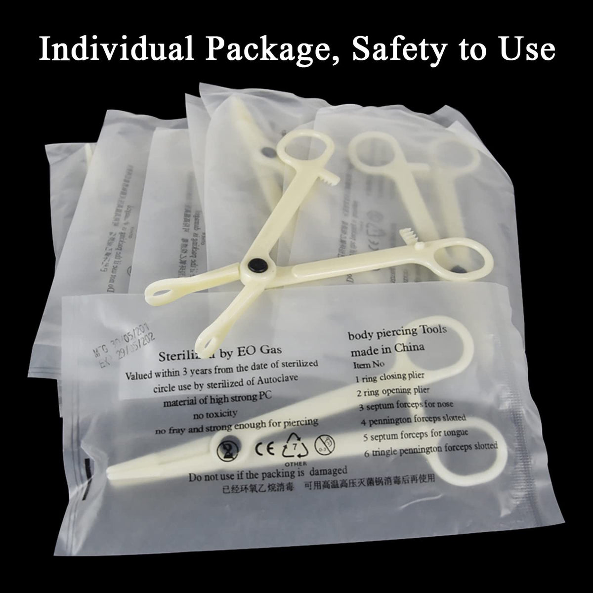 Belly Piercing Kit 13Pcs - 14G Stainless Steel Tools for DIY Body Jewelry