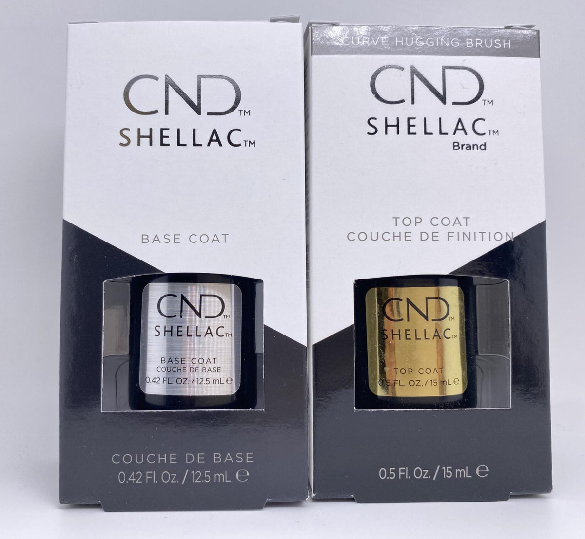 CND Shellac UV/LED Base & Top Coat Duo Set - 0.42oz + 0.5oz