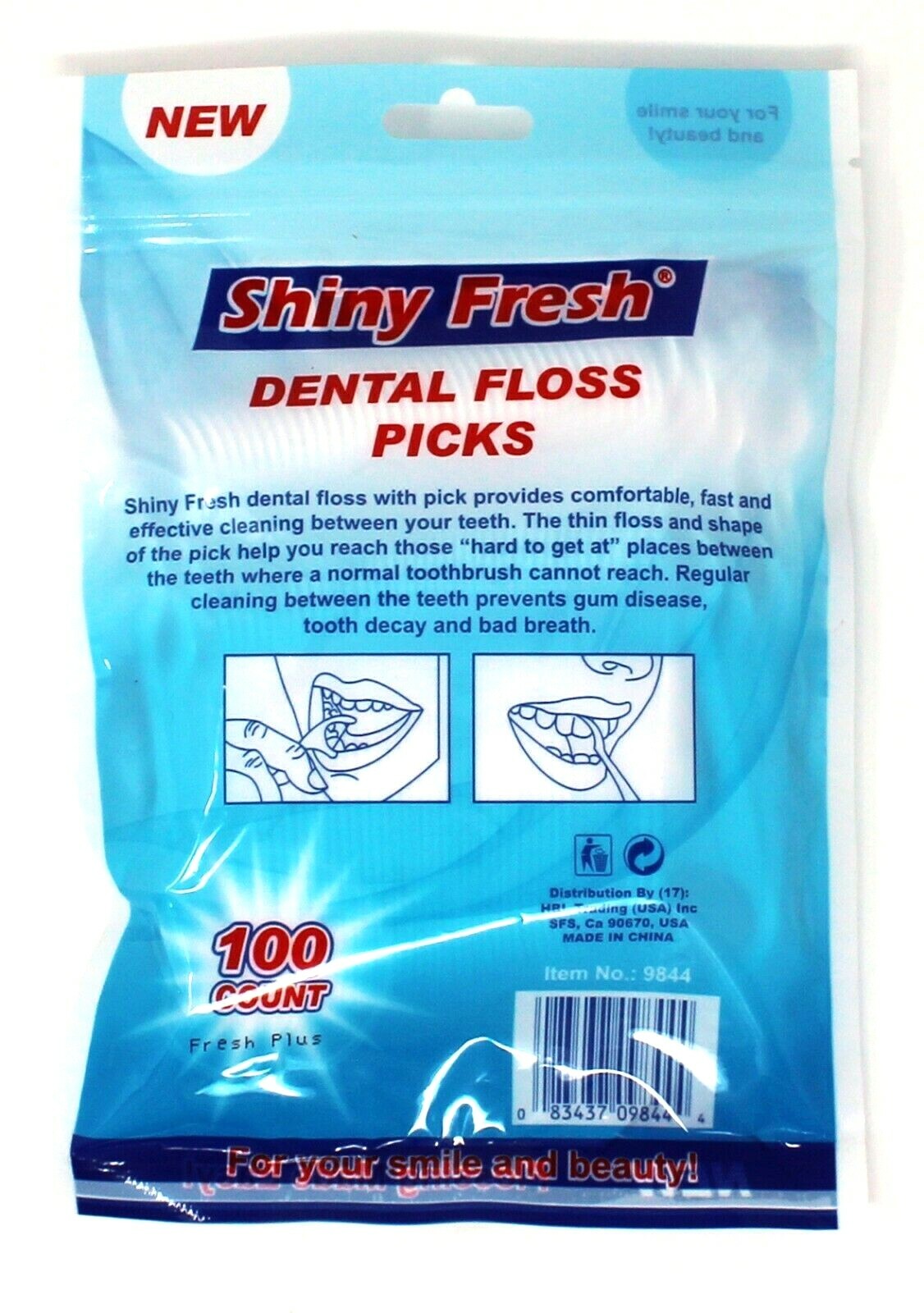 Disposable Dental Floss Picks for Teeth and Gum Cleaning - 500 Pack