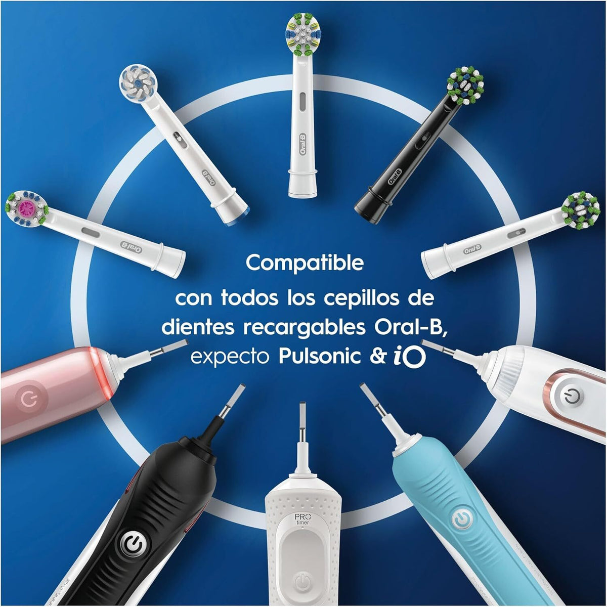 Oral-B Precision Clean Electric Toothbrush Heads 8 Pack - Compatible & Recyclable