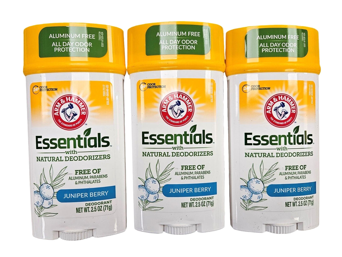 Arm & Hammer Deodorant Juniper Berry No Aluminum 2.5 oz 3-Pack