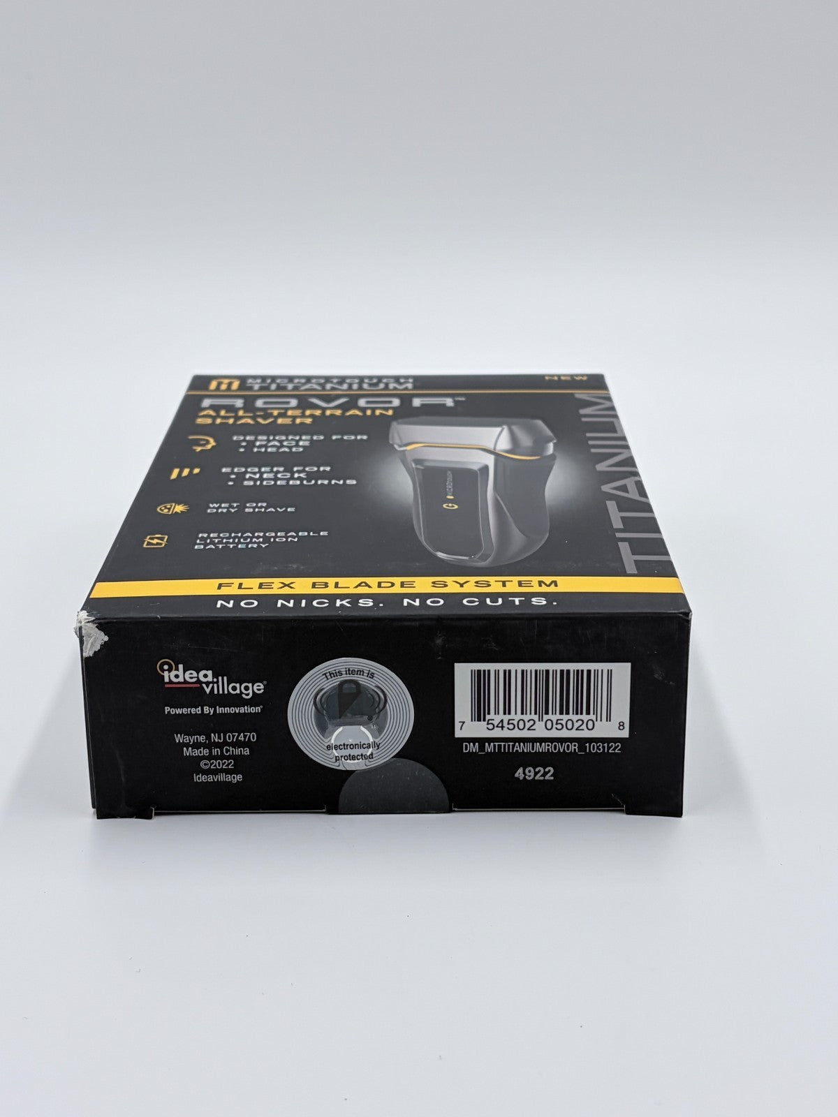 Wet & Dry Electric Shaver with Titanium Coating - Rechargeable Cordless All-Terrain Razor