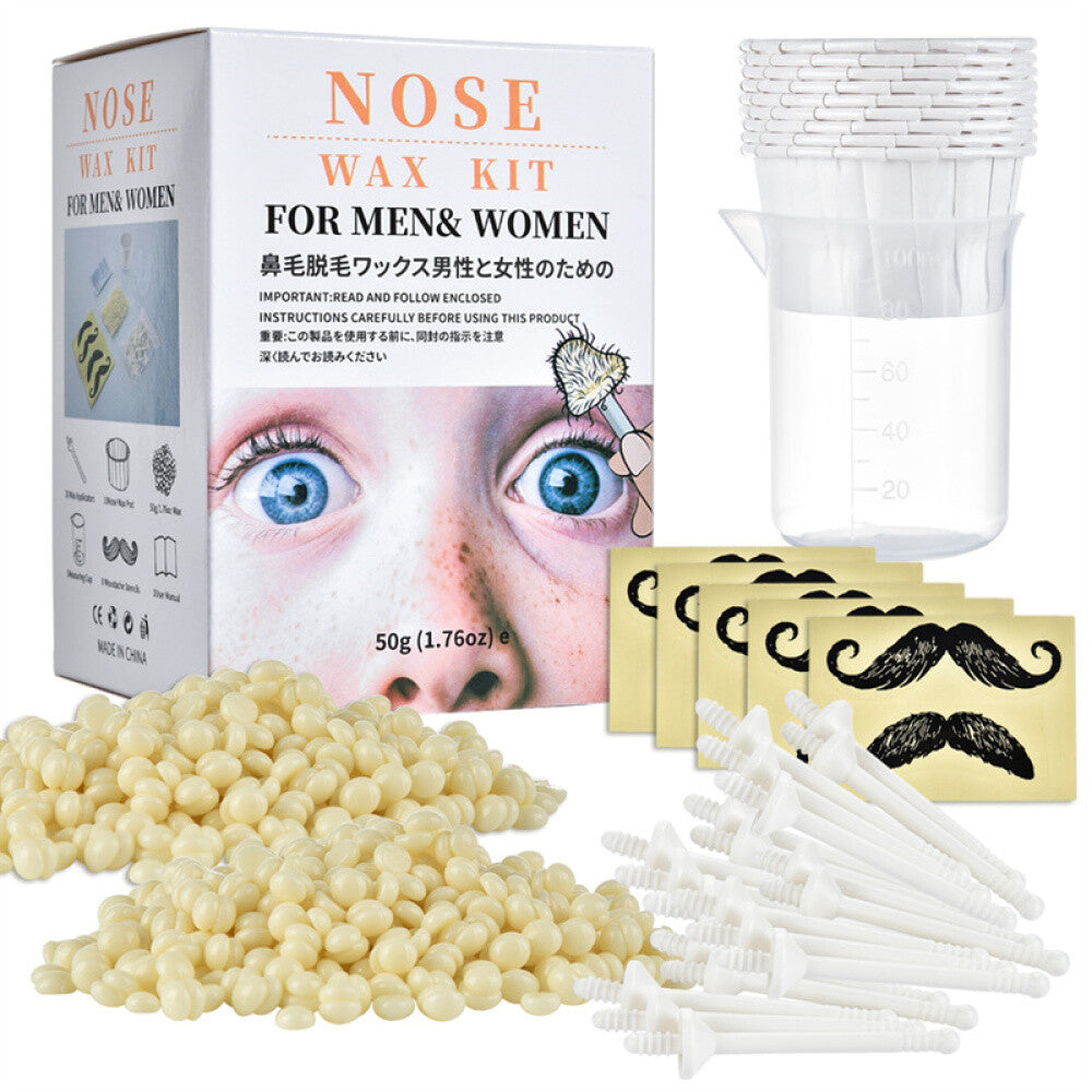 Nose Hair Removal Wax Bead Kit Painless Nasal & Ear Hair Removal Set