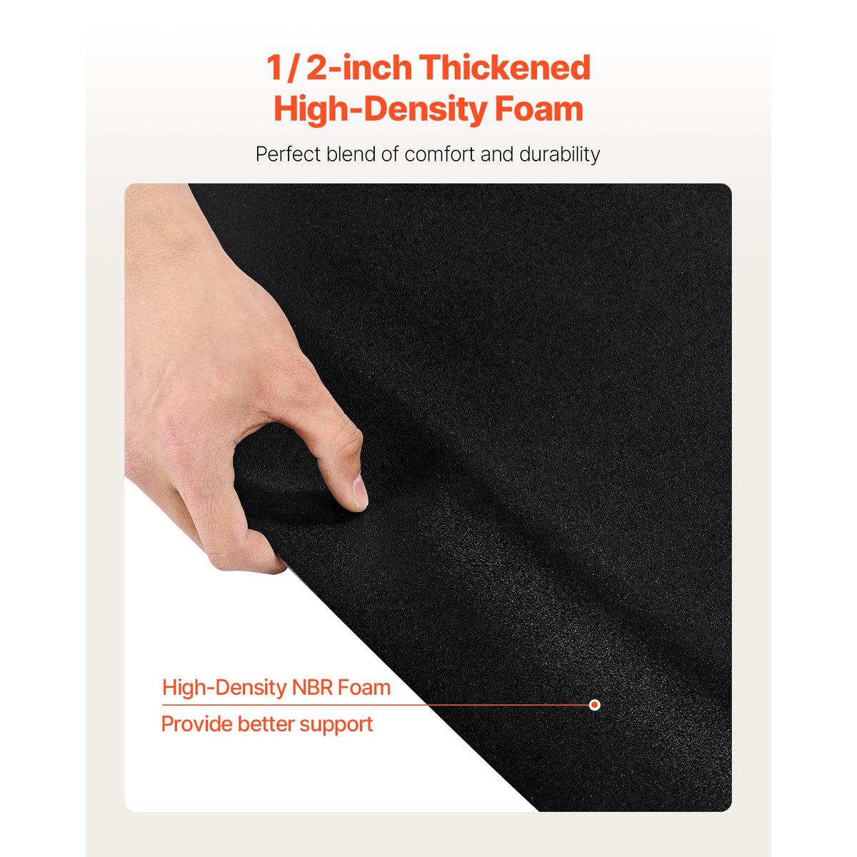 Anti-Fatigue Salon Floor Mat 4x5 ft with 1/2-Inch Foam for Hair Stylist Comfort