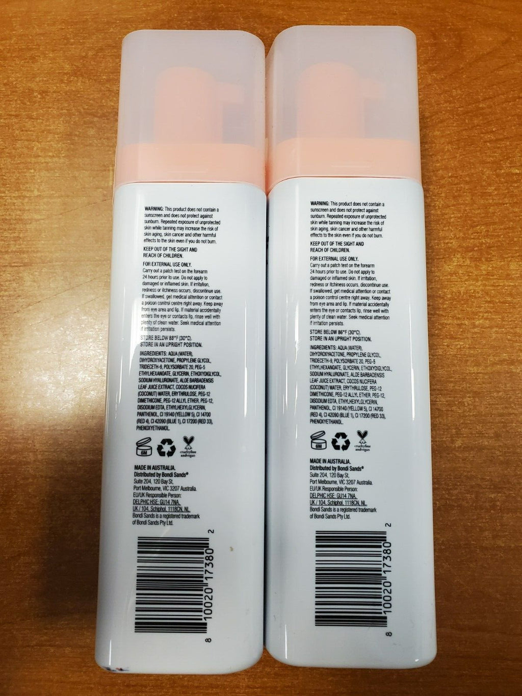 2 Pack Self Tanning Foam Caramel - 1 Hour Express, Deep Golden Glow