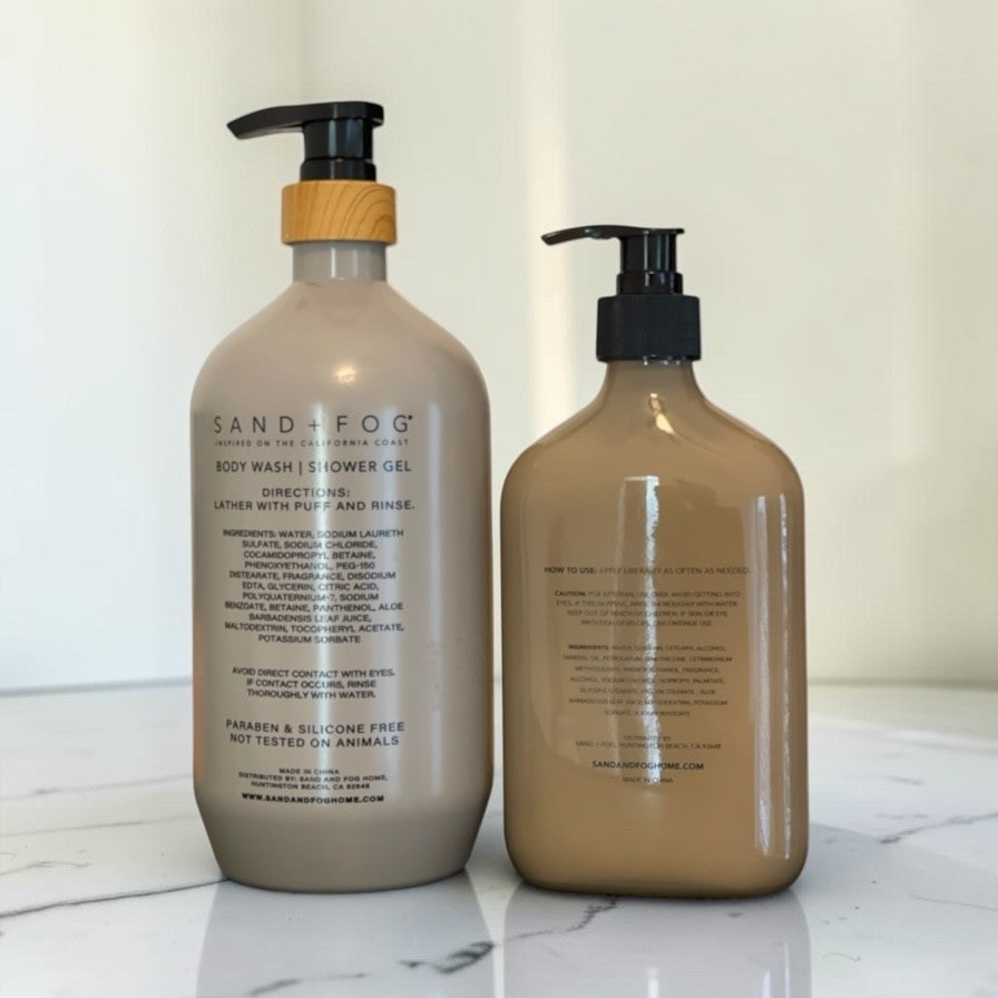 Coastal Cashmere Shower Gel & Body Lotion Set - 32oz & 10.1oz