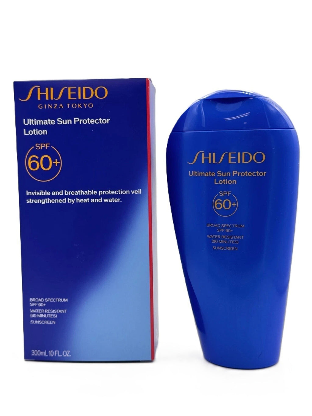 Shiseido Sunscreen Lotion SPF 60+ 300ml - Waterproof, Hydrating, Anti-Aging