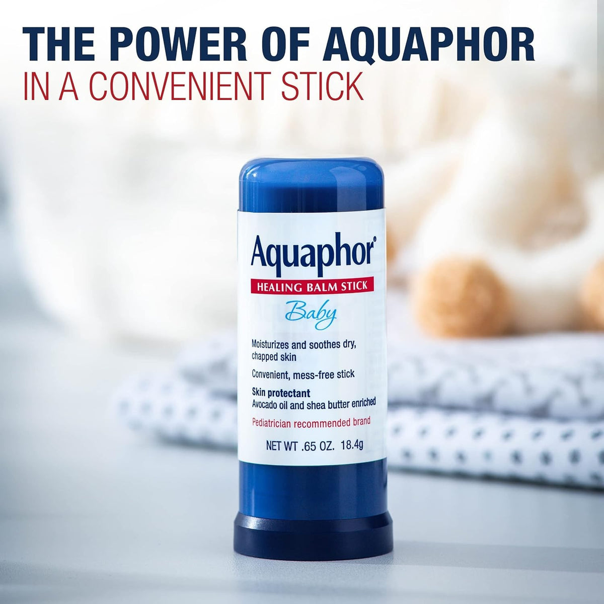 Aquaphor Baby Healing Balm Stick with Avocado Oil & Shea Butter 0.65 Oz