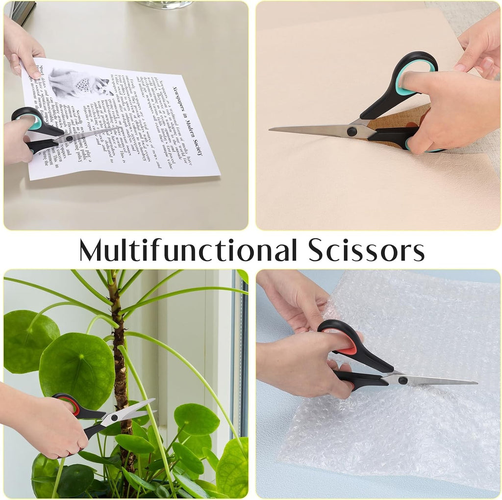 All Purpose Heavy Duty Kitchen Scissors - 8.3 Inch Stainless Steel Multi-Use Cutting Tool