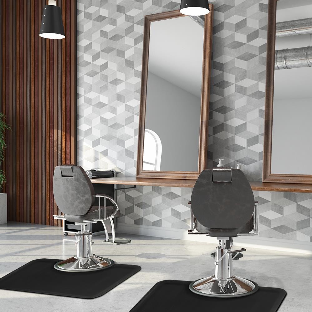 Anti-Fatigue Salon Floor Mat for Barber Chairs 3x4.5 ft Non-Slip Comfort