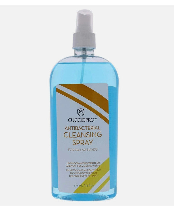 Antibacterial Nail & Hand Cleansing Spray 16 fl oz for Nail Prep & Sanitizing