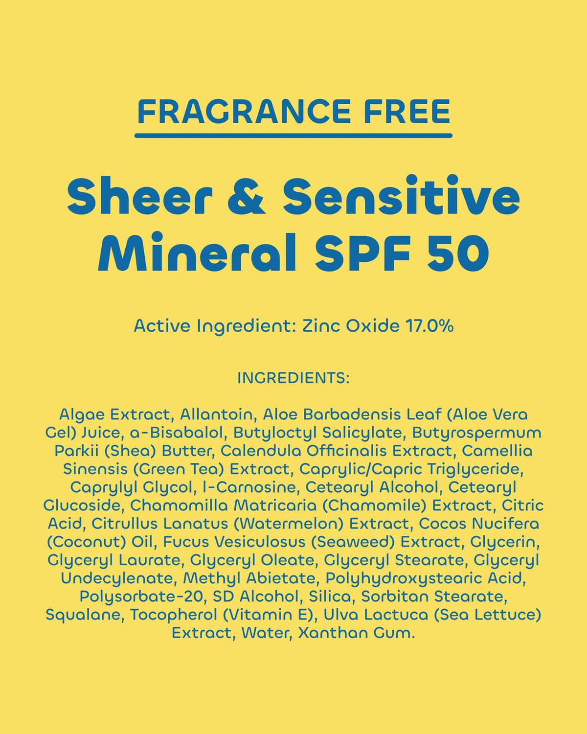 Mineral Sunscreen SPF 50 for Sensitive Skin - 6 Oz Pack of 2