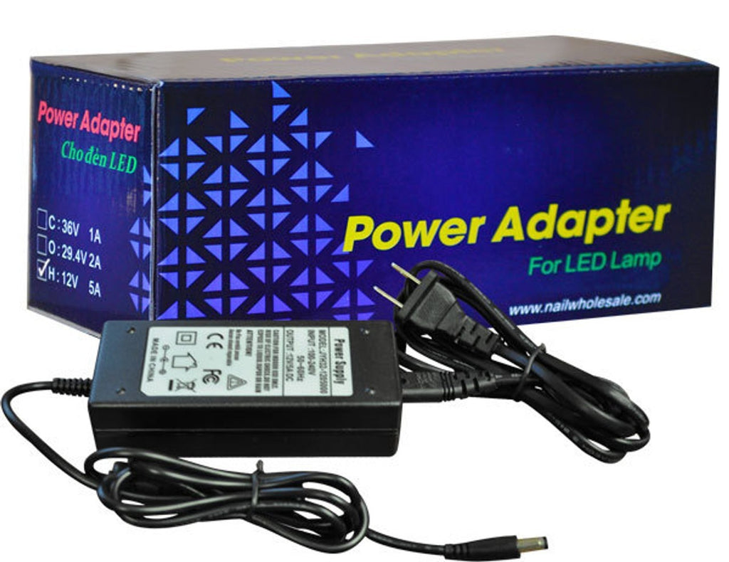 12V 5A Power Supply Adapter for Electronics - Universal Compatibility