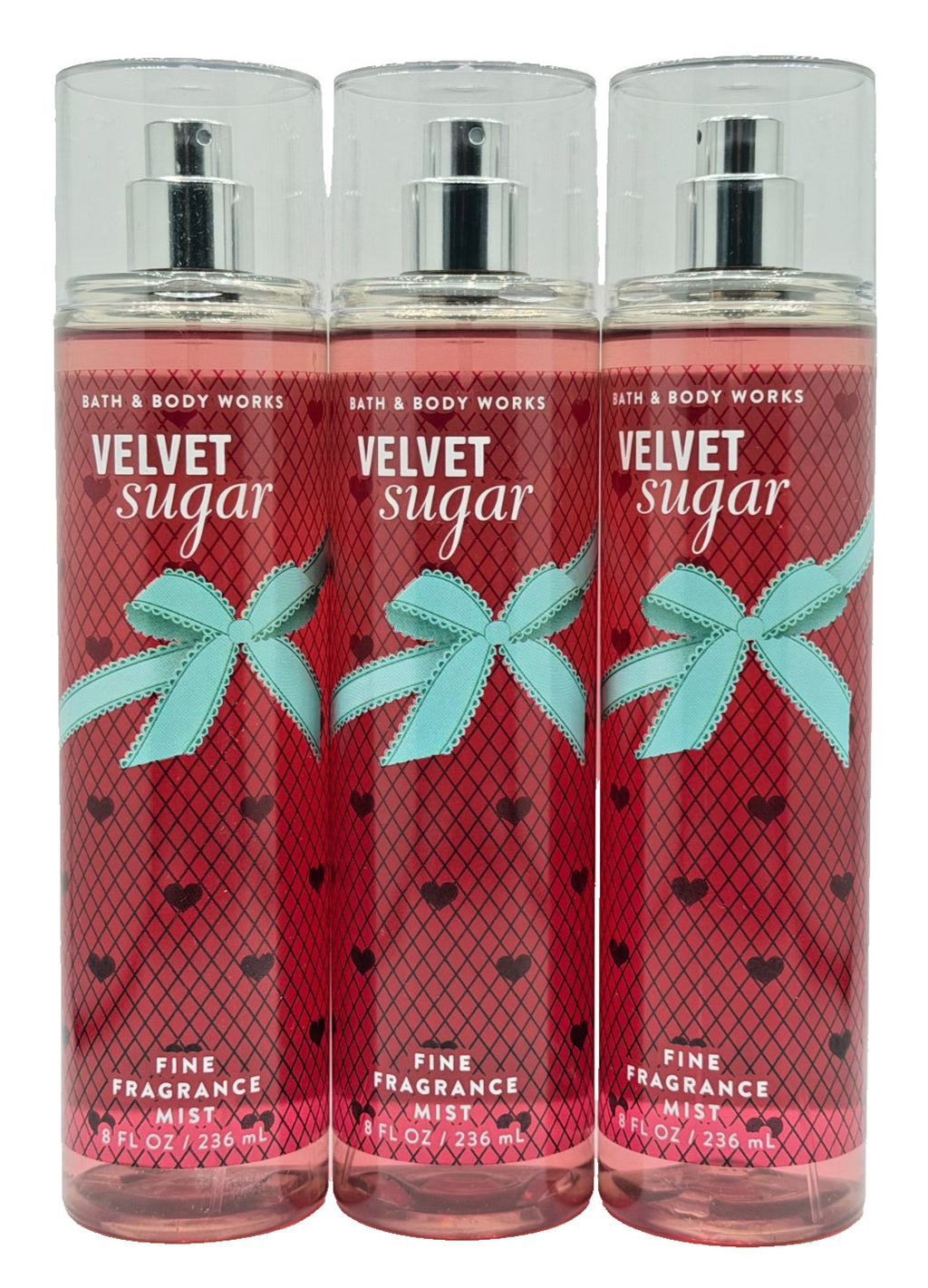 Velvet Sugar Fragrance Mist Set - 3 x 8 oz Body Sprays for Women