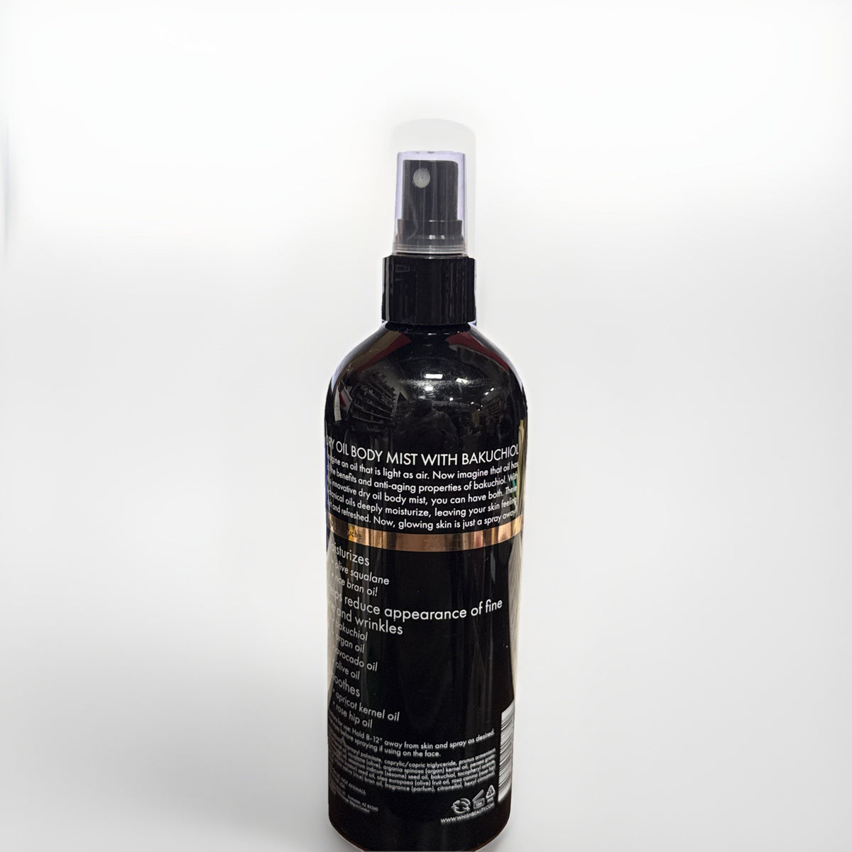 Pink Champagne Dry Oil Body Mist with Bakuchiol - 12oz Moisturizing Spray