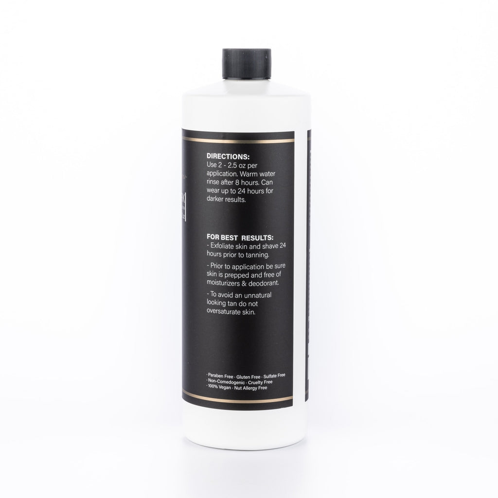 Dark Tanning Solution 32oz - Honey Glow Self Tanner with Aloe & Vitamins