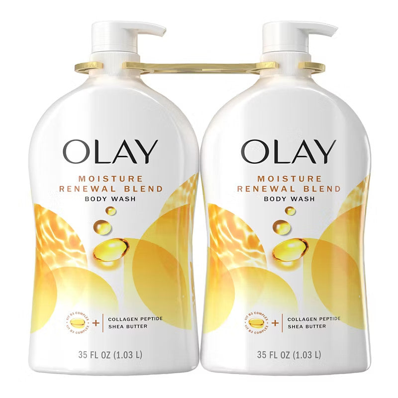 Moisture Renewal Body Wash 2-Pack - Hydrating Shower Gel for Dry Skin