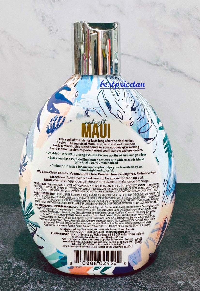 400X Bronzer Tanning Lotion - Midnight Maui Double Shot 13.5 oz