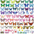 Colorful Butterfly Temporary Tattoos Pack 100 Pcs Waterproof Kids & Adults